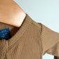 Brown 2 Way Zipper Sleeper / 0-3m