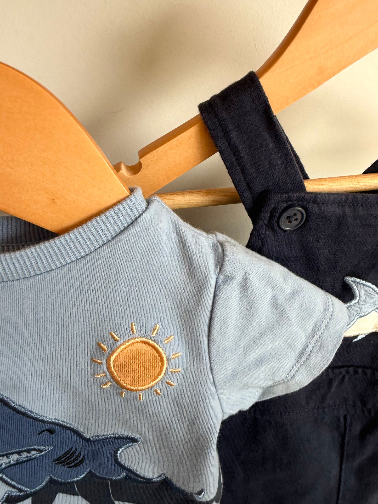Shark T-Shirt + Short Overall Set / 3m