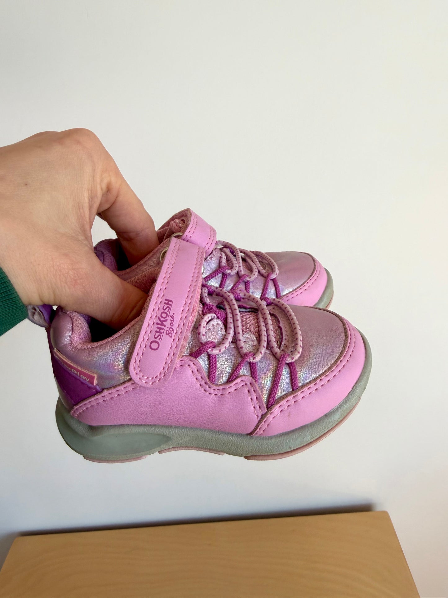 Pink EverPlay Velcro Sneaker / Size 4M Toddler