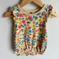 Tea Collection Tan Floral Romper / 9-12m