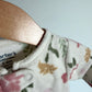 Cream Floral Fleece Sleeper / 3-6m