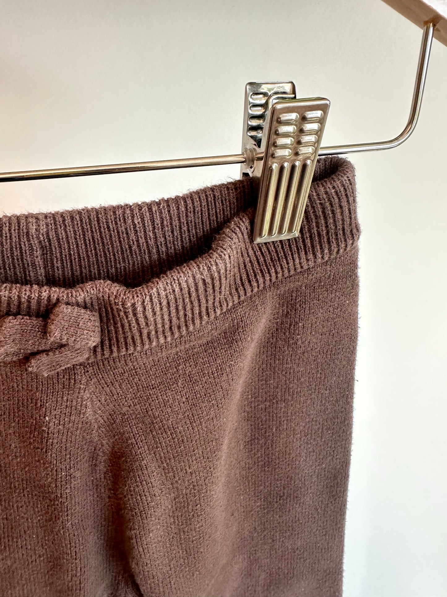 Souris Minis Brown Knit Pants / 12-18m