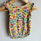 Tea Collection Tan Floral Romper / 9-12m