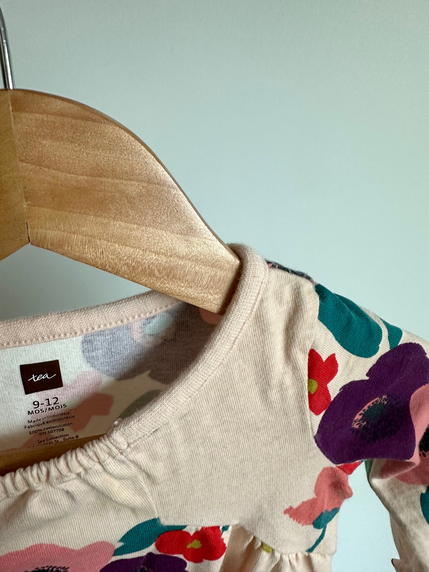 Tea Collection Blush Floral Jumpsuit (PLAY) / 9-12m