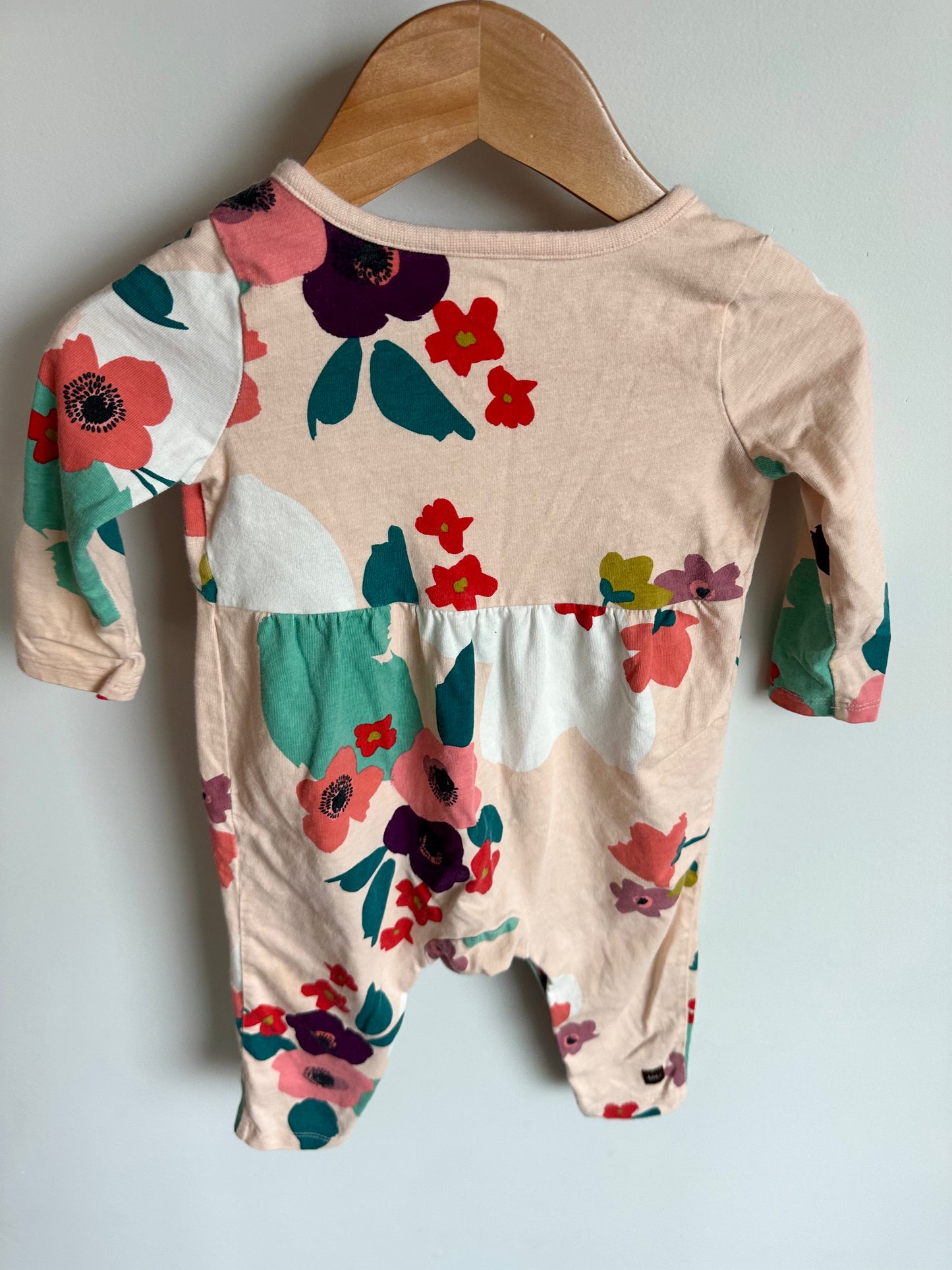 Tea Collection Blush Floral Jumpsuit (PLAY) / 9-12m