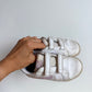 White Nike Pink Swoosh Runners / Size 10 Toddler