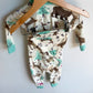 100% Organic Cotton Woodlands Sleeper and Toque Set / 3-6m