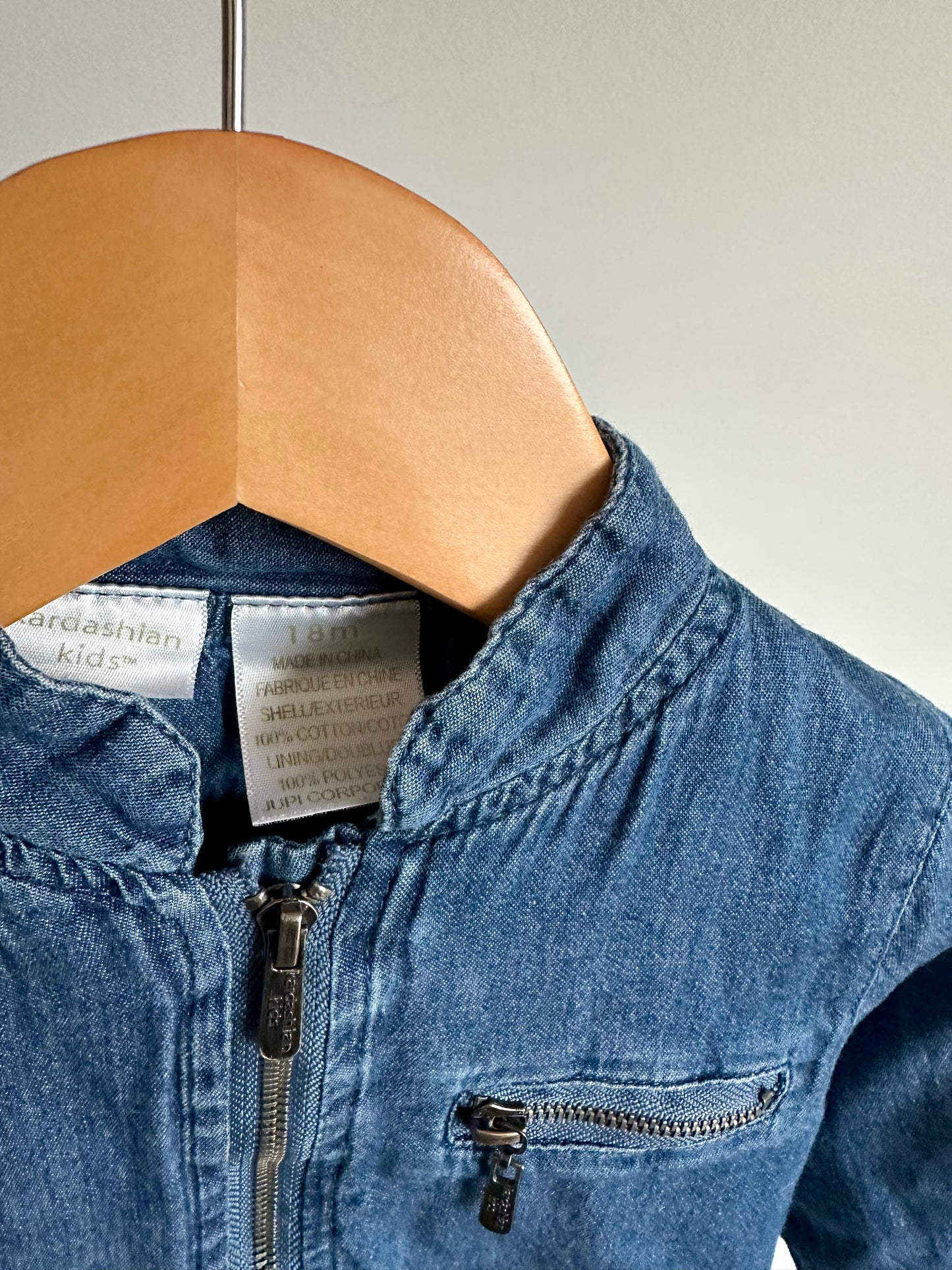 Kardashian Kids Chambray Zip Long Sleeve / 18m