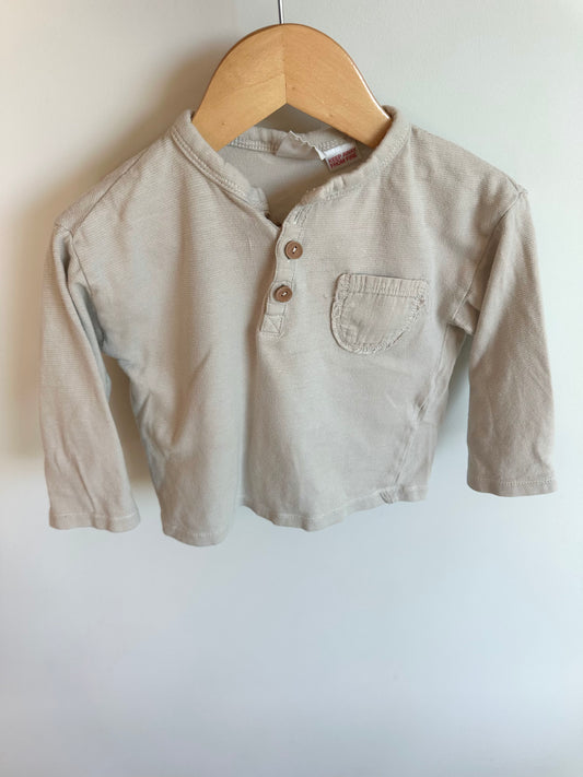 Zara Oat Pocket Long Sleeve / 18-24m