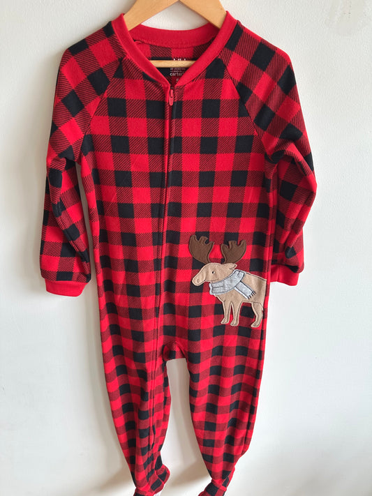 Moose Plaid Sleeper / 5T