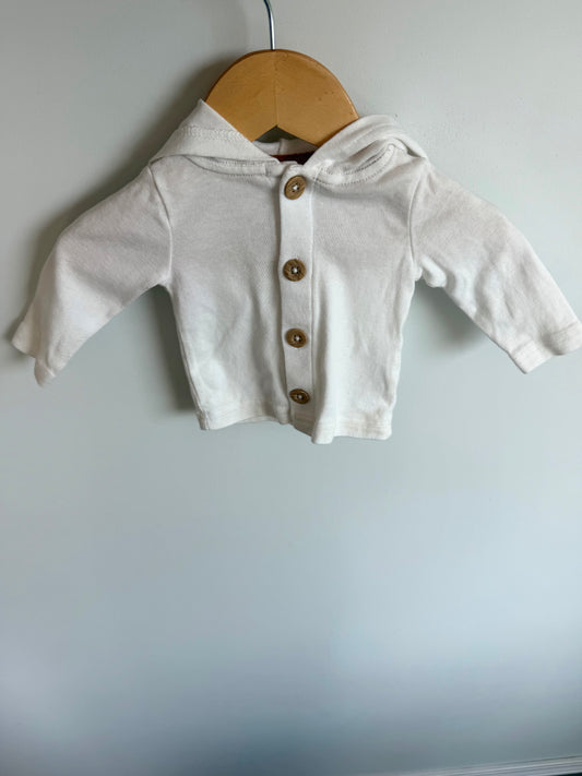 White Hood Long Sleeve Top (PLAY) / 3m