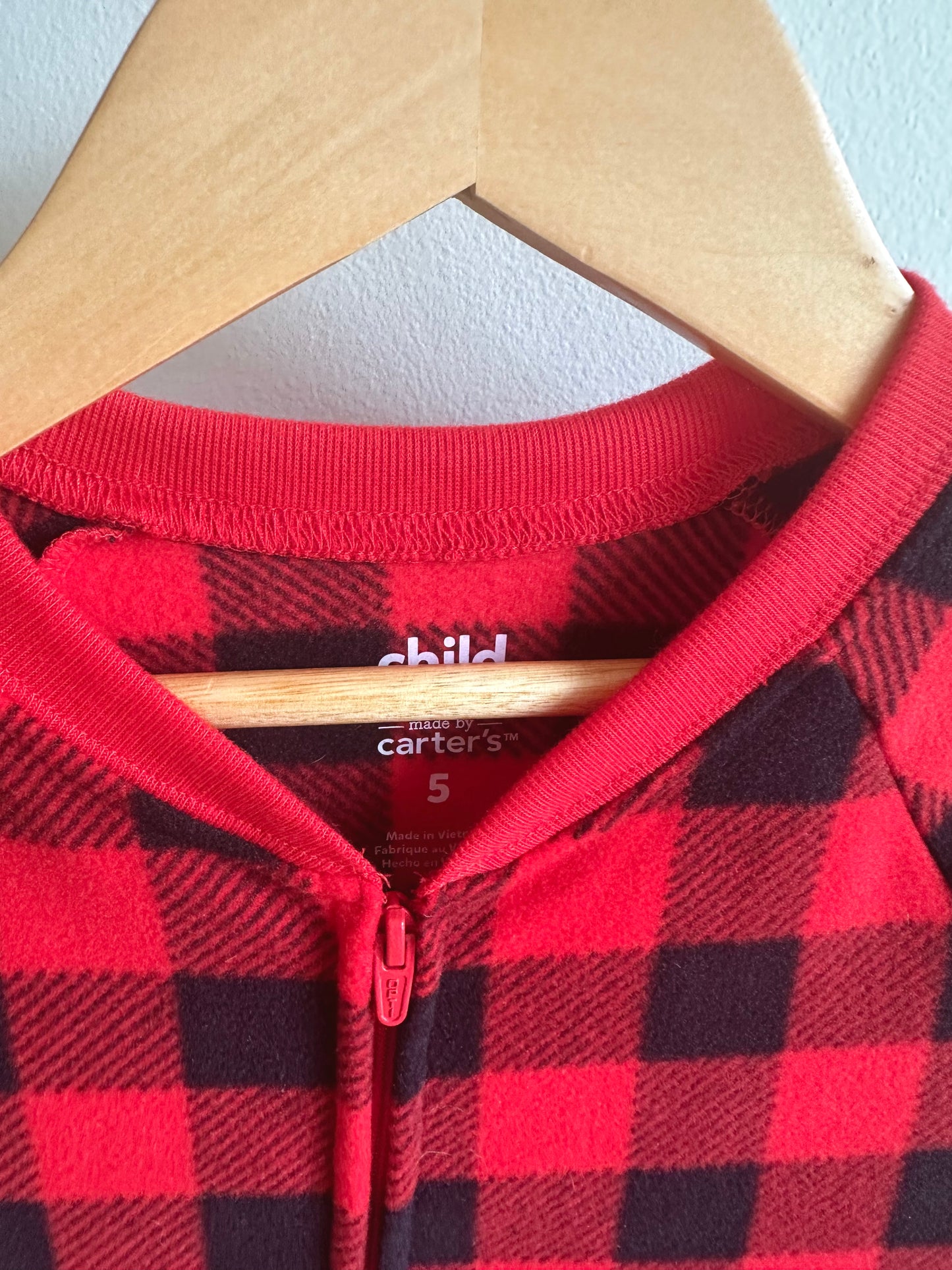 Moose Plaid Sleeper / 5T