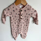 Waffle Floral Pink Jumpsuit / 3-6m
