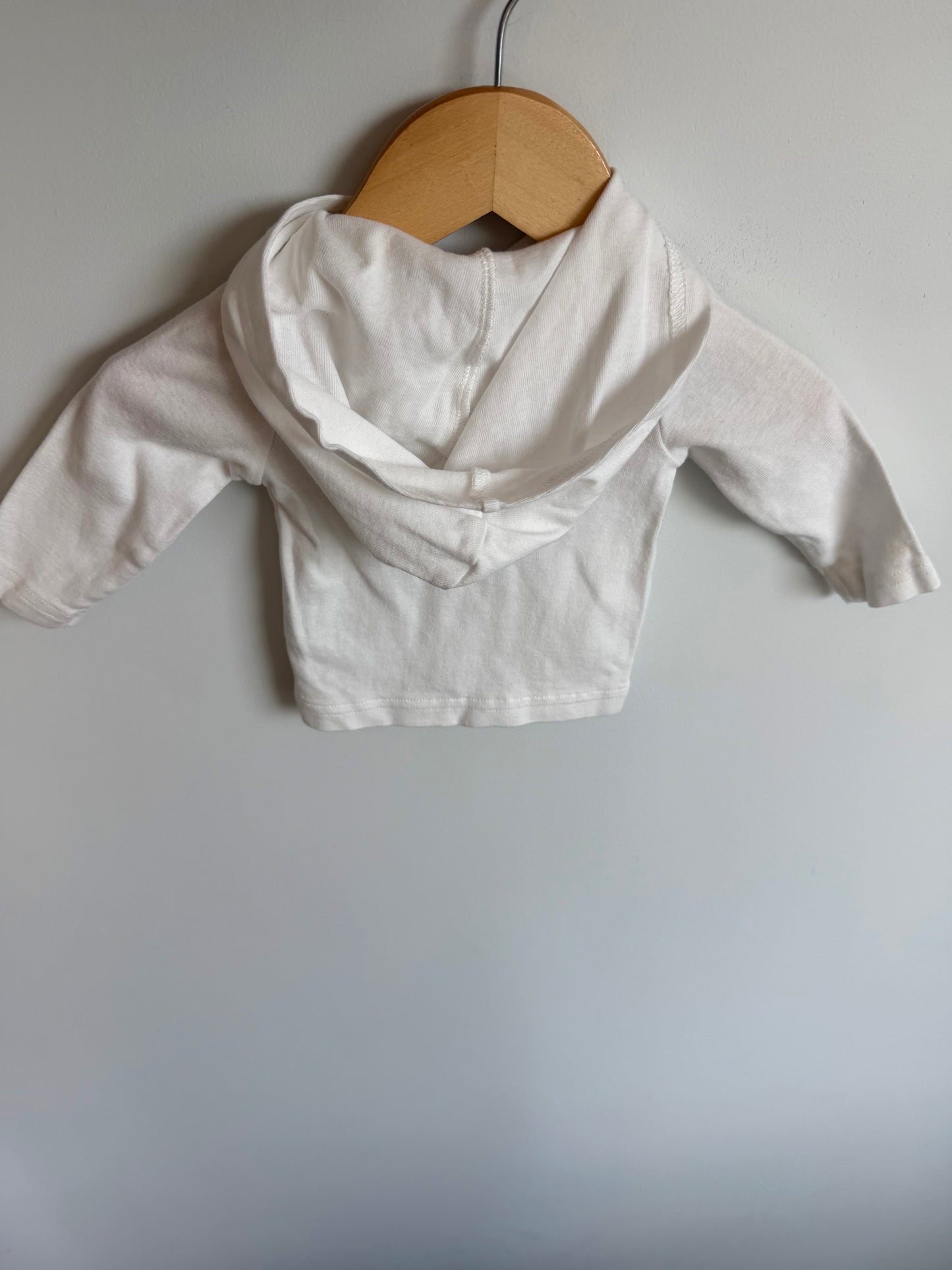 White Hood Long Sleeve Top (PLAY) / 3m