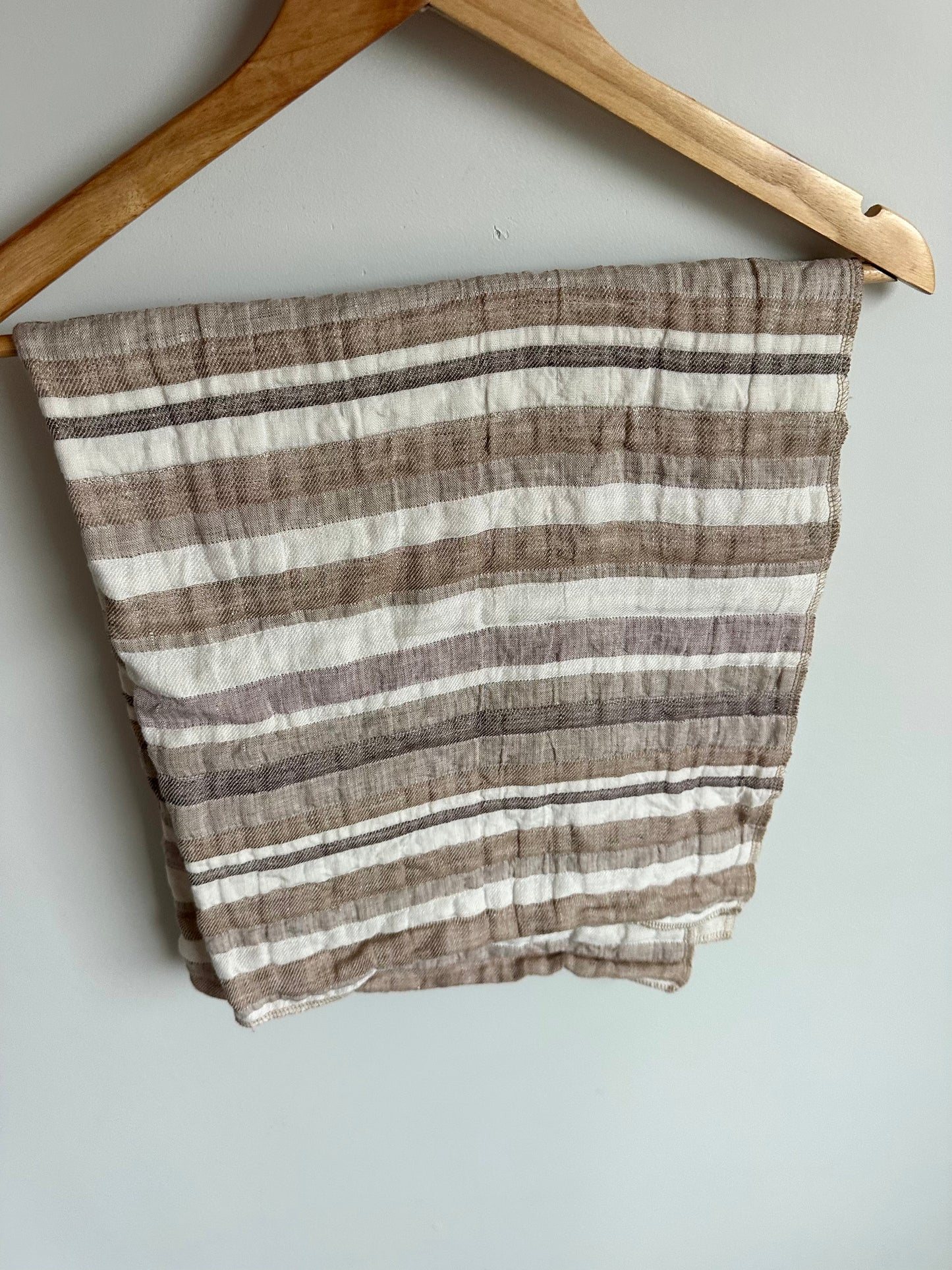 Modest Maverick Fawn Striped Baby Blanket