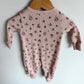 Waffle Floral Pink Jumpsuit / 3-6m