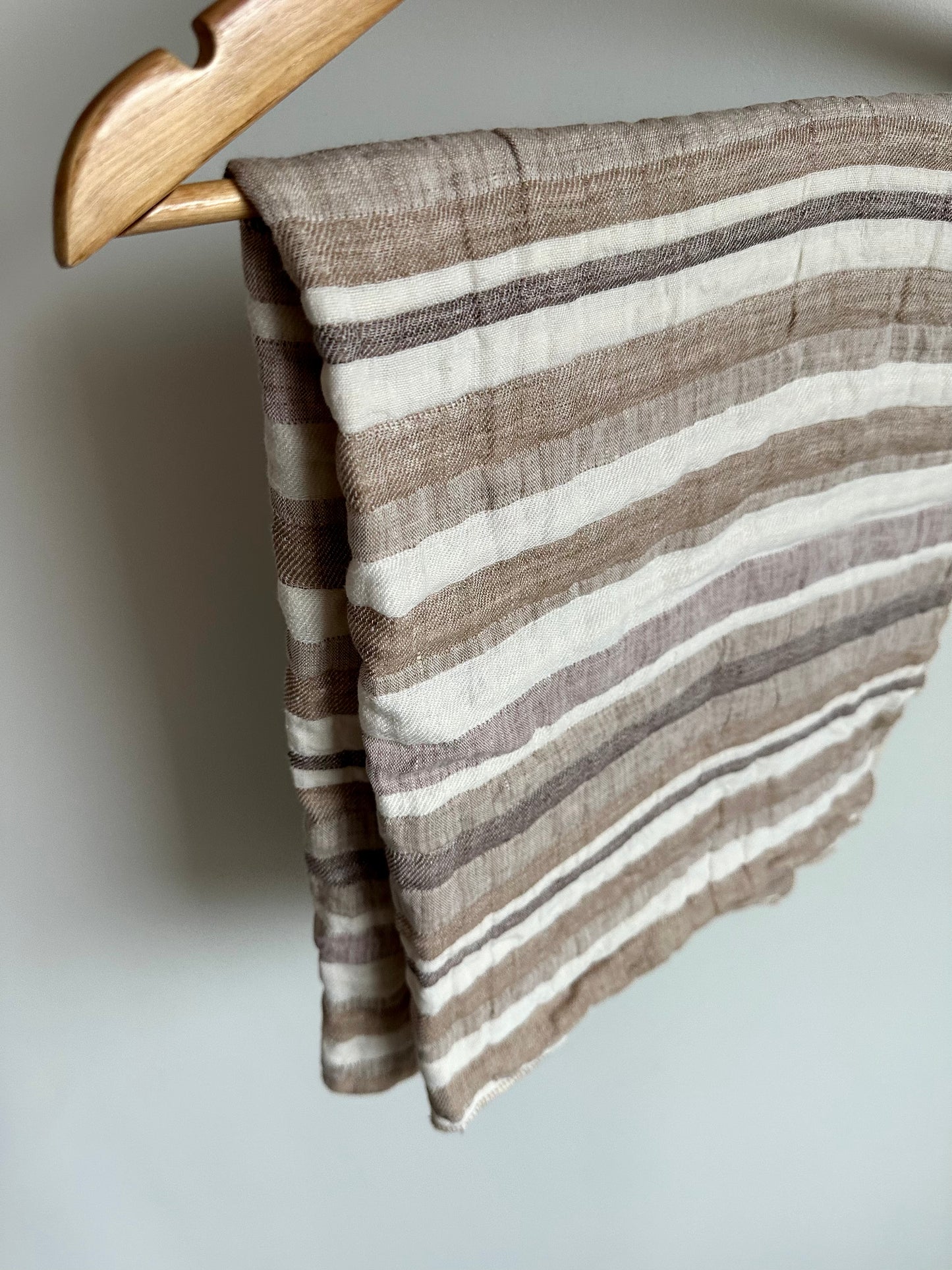 Modest Maverick Fawn Striped Baby Blanket