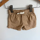 Tan Cotton Shorts / 0-3m
