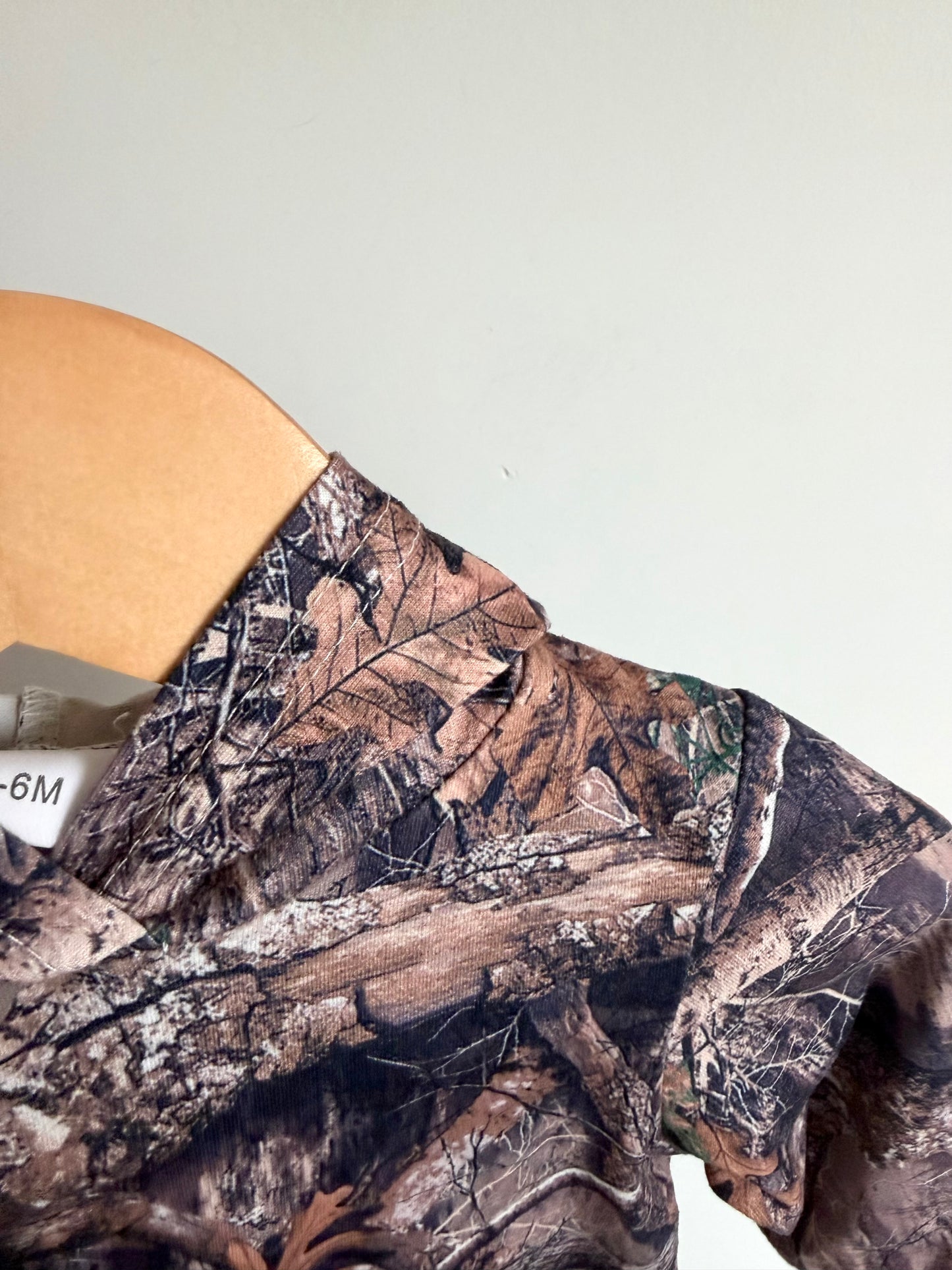 Camo Hood Jumpsuit / 3-6m