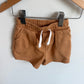Camel Sweat Shorts / 0-3m