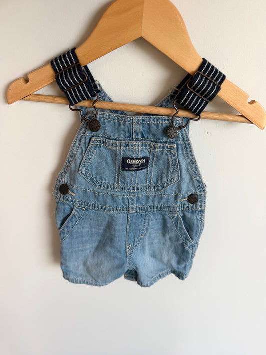 Denim Like Overall Shorts / 3m