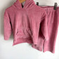 Pink Hoodie + Wide Leg Pants Set / 2T