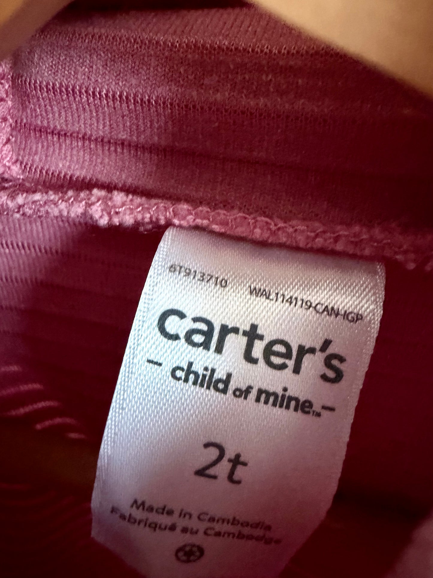 Pink Hoodie + Wide Leg Pants Set / 2T