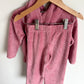 Pink Hoodie + Wide Leg Pants Set / 2T