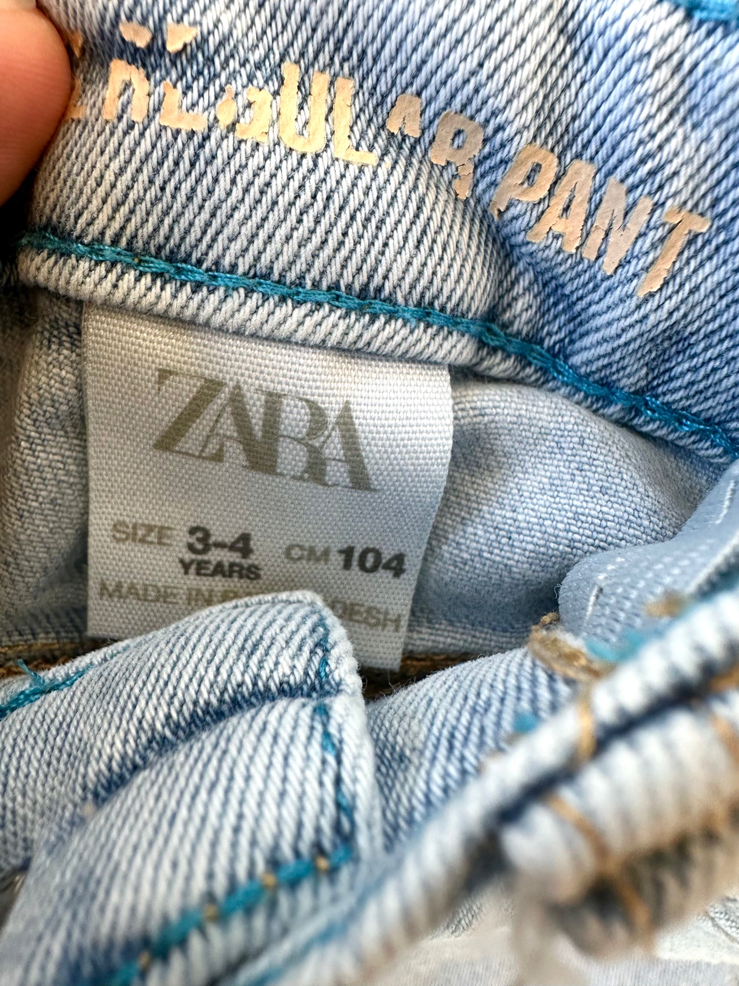 Zara Light Wash Jeans / 3-4T