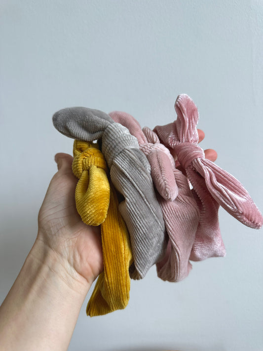 Velvet Ribbed Headbands (4) / 12-18m?