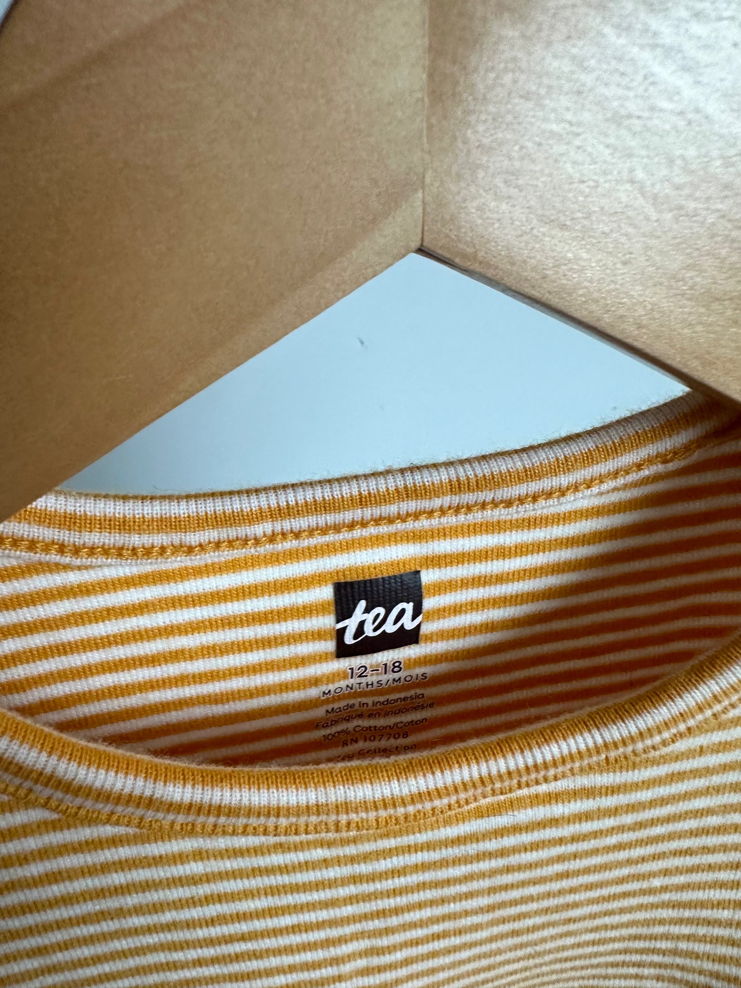 Tea Collection Citrus Bubble Romper / 12-18m