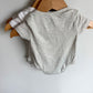 Grey, 2 White T-Shirt Bodysuits (3) / 0-3m