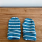 Blue Striped Mits / 0-9m