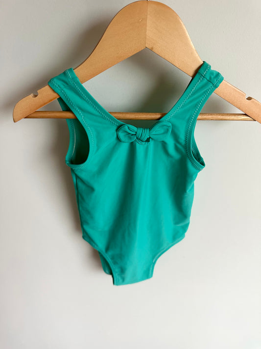 Teal Bow Swimsuit / 18-24m