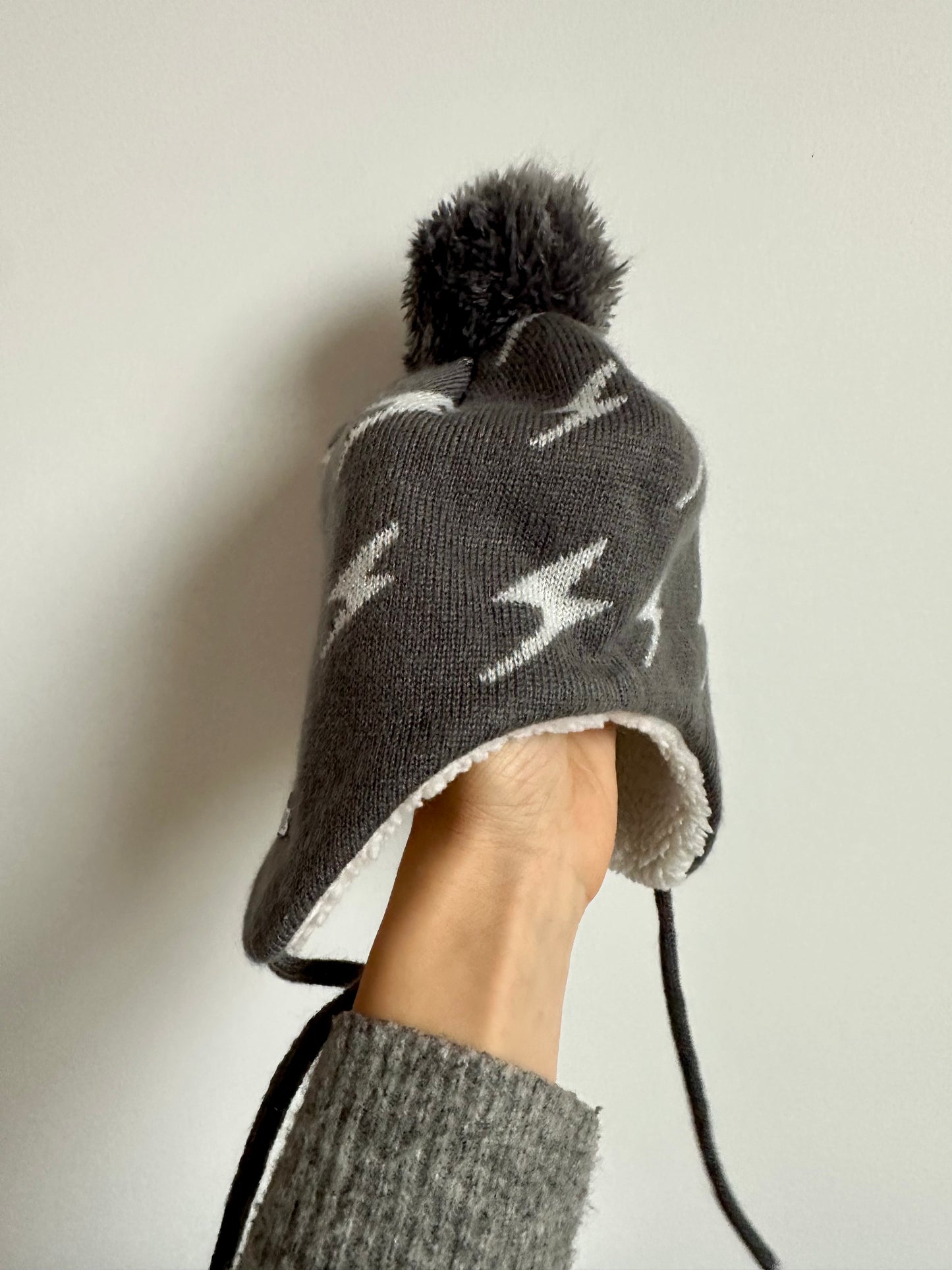 Jan & Jul Grey Lightening Toque / 0-6m