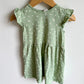 Pistachio Green Floral Dress / 18-24m