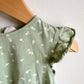 Pistachio Green Floral Dress / 18-24m