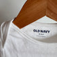 White Cotton T-Shirt Bodysuit / 18-24m