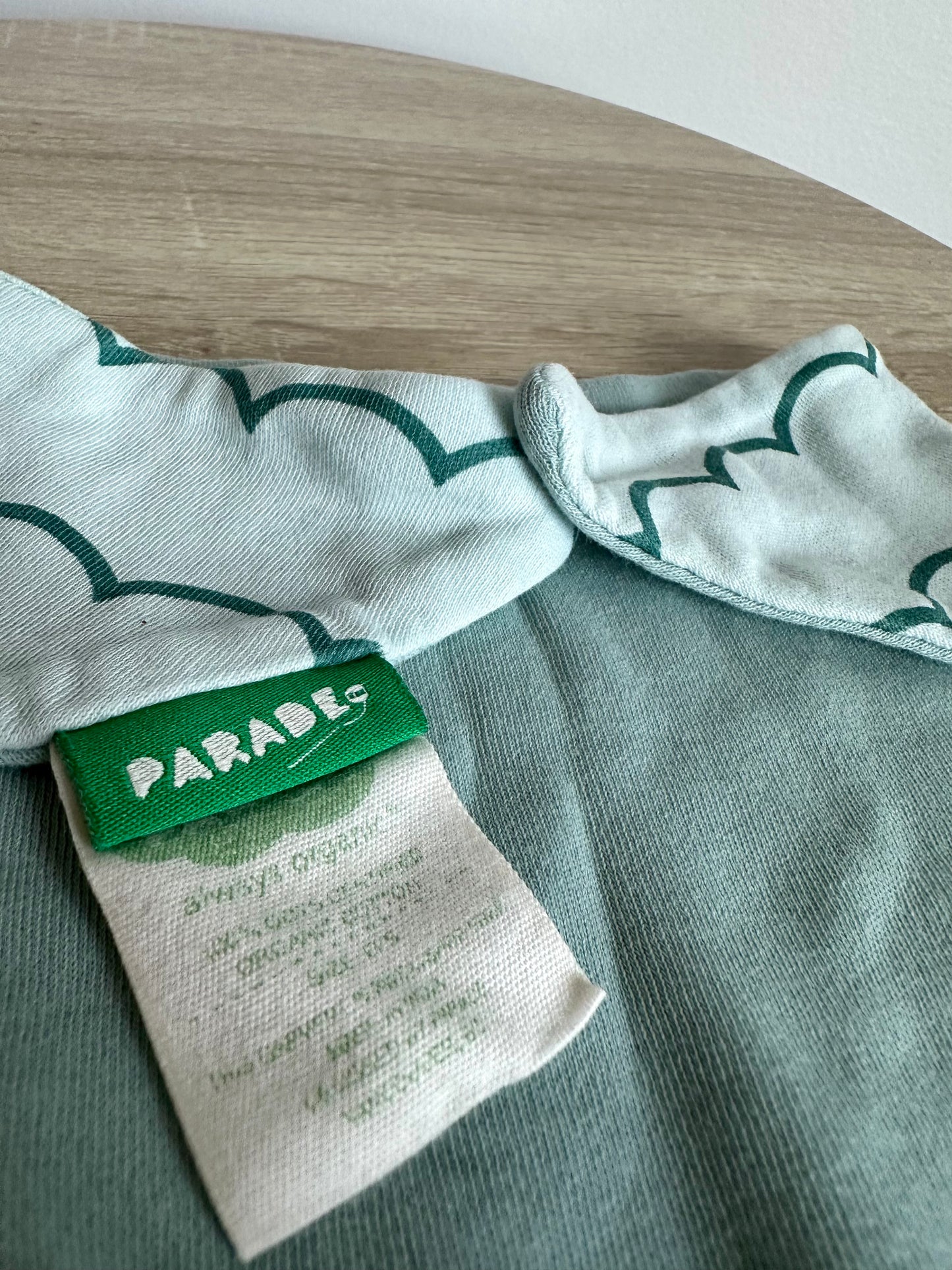 Parade Organic Green Patterned Bib