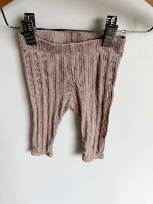 Eyelet Tan Pants / 2-4m