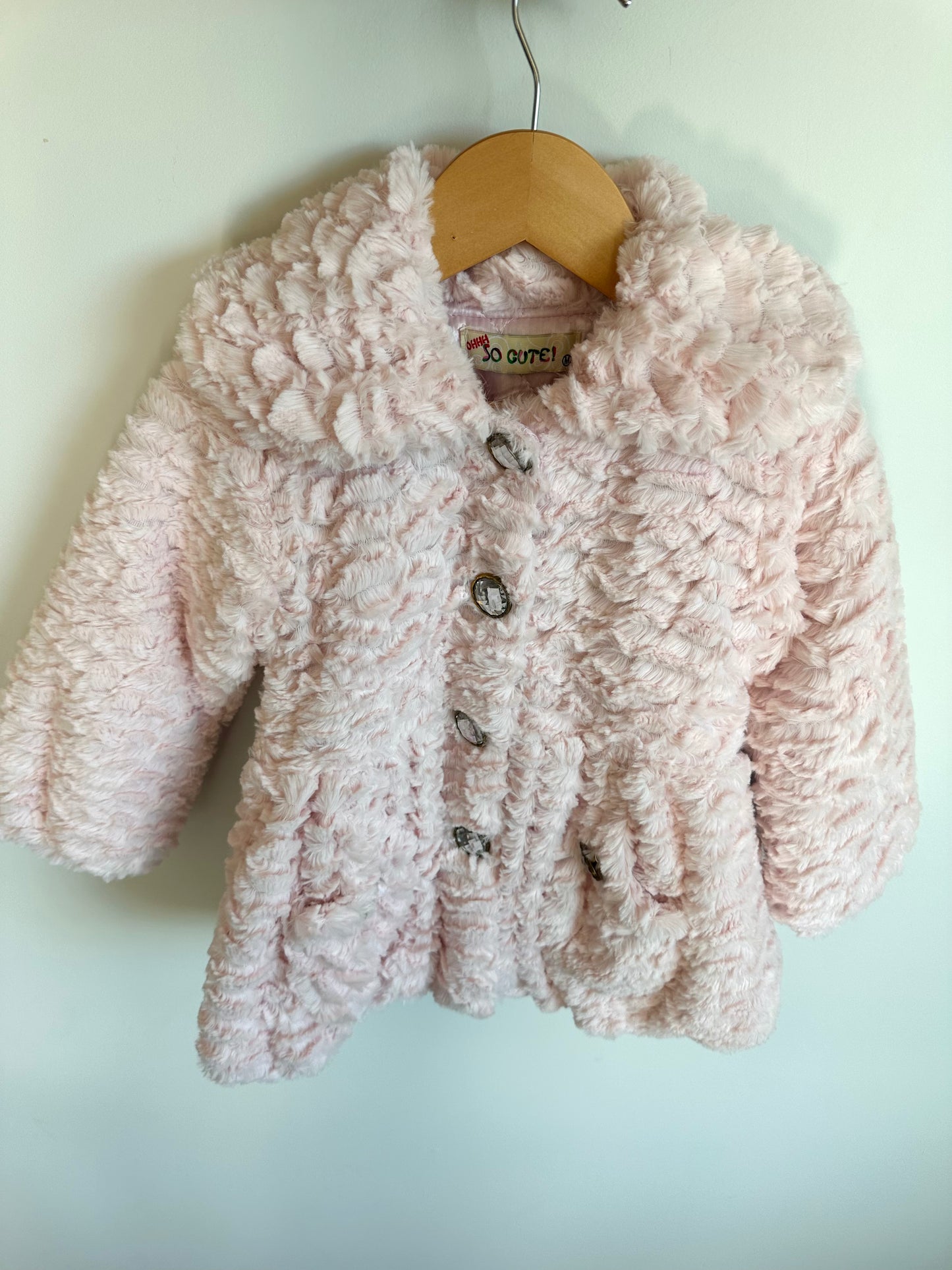 Pink Fuzzy Coat / 2-3T?