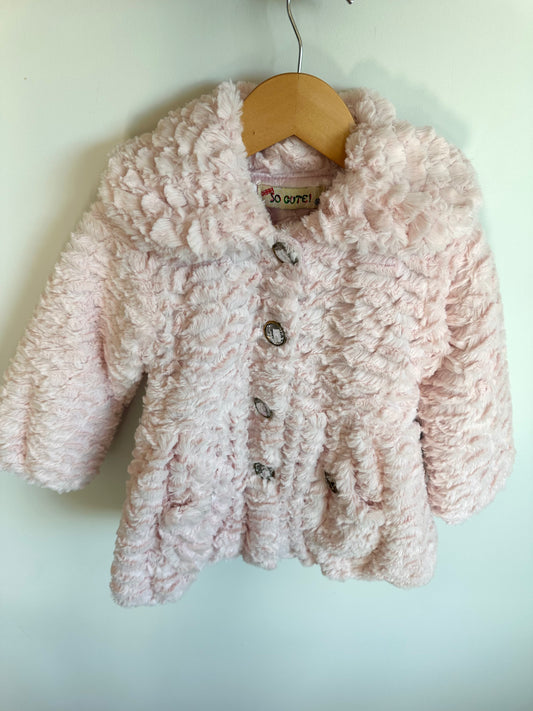Pink Fuzzy Coat / 2-3T?