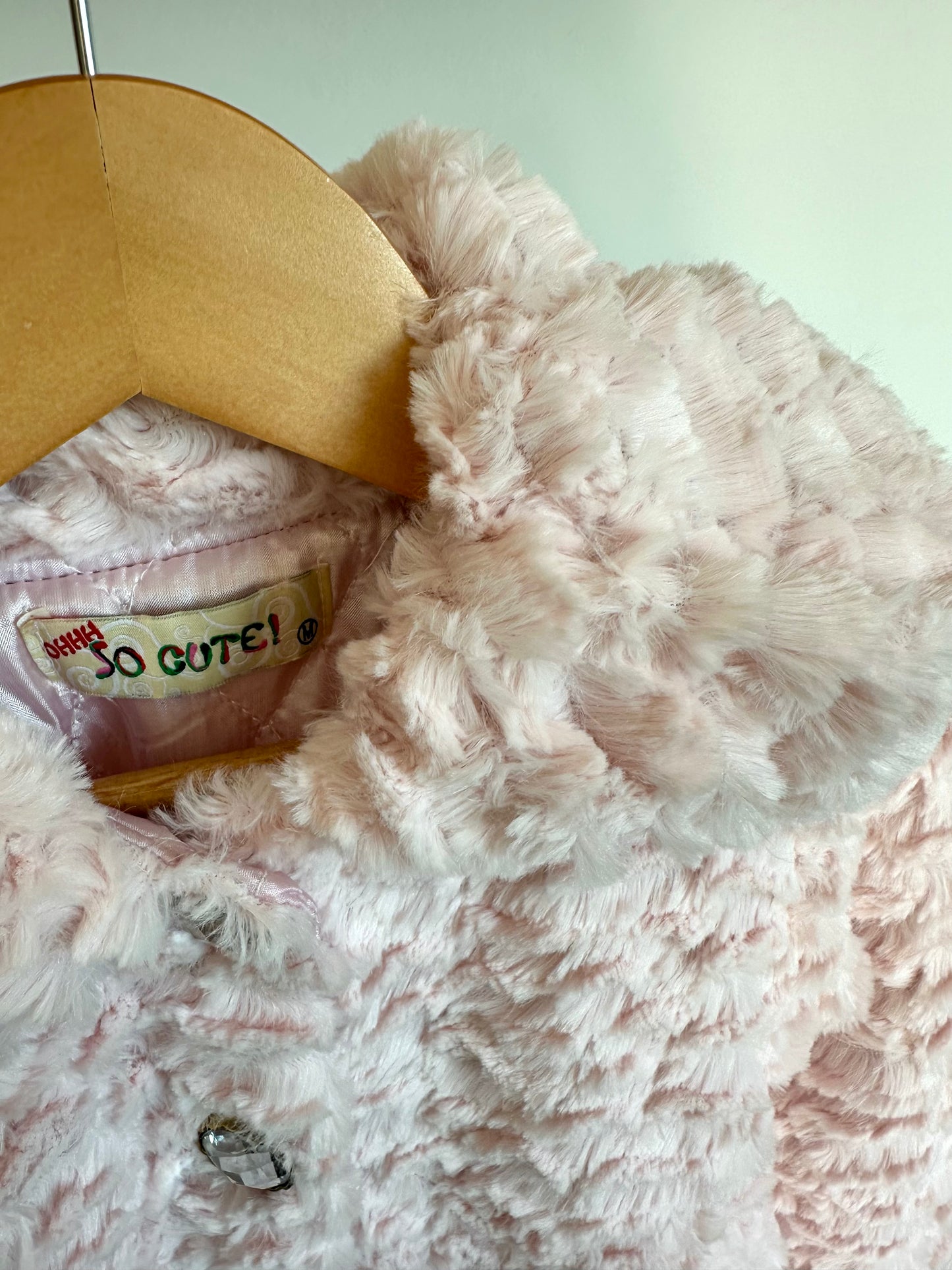 Pink Fuzzy Coat / 2-3T?