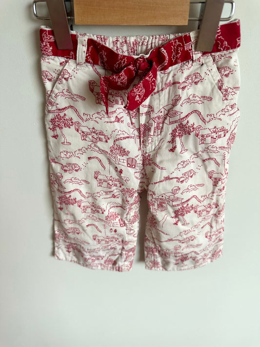 Line Art Buildings Pants / 9-12m