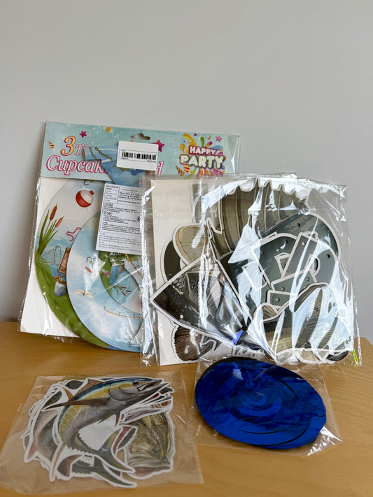 Birthday Fishing Birthday Decoration (No Shipping)