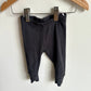 H&M Black Ribbed Pants / 2-4m