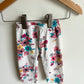 White Pants with Flowers / 3-6m