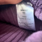 Purple Ribbed Leggings / 3-6m