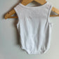 H&M White Organic Rib Bodysuits / 6-9m