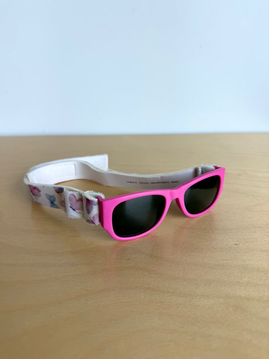 Pink Butterfly Strap Sunglasses / 0-12m?